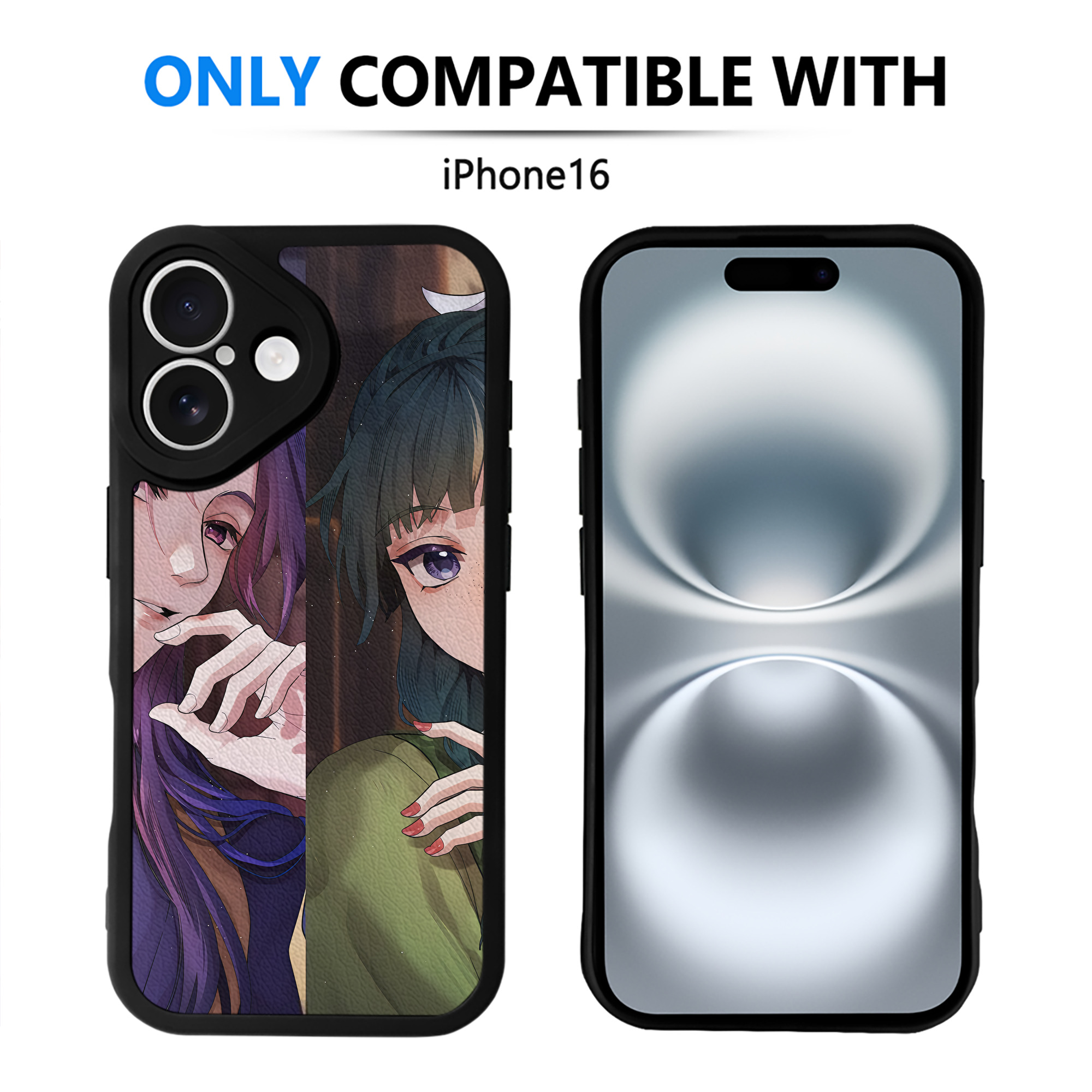 （画像用） 薬屋のひとりごと The Apothecary Diaries 【iPhone 16シリーズ対応】シリコンスマホケース（レザー調） 材質：シリコン